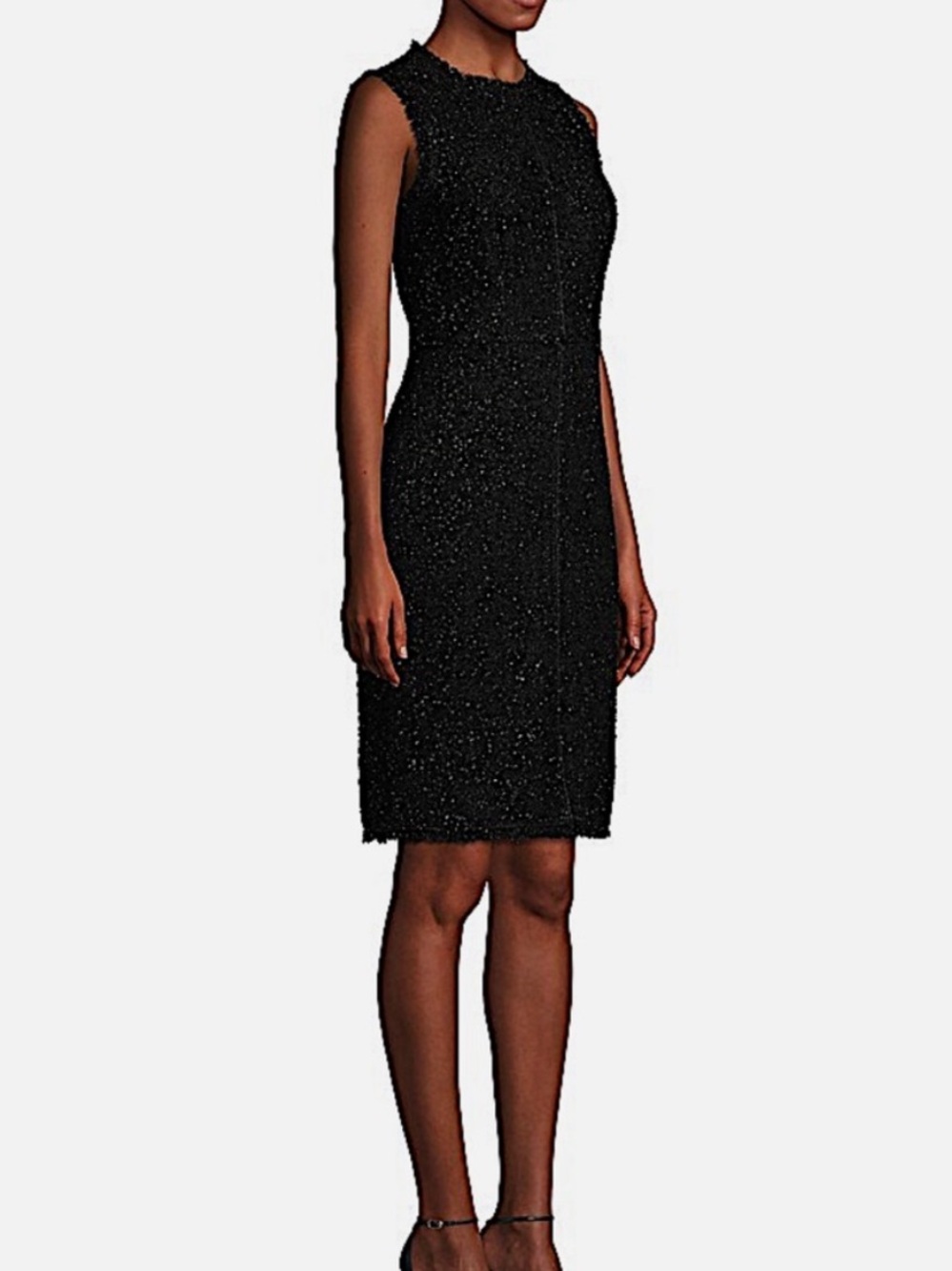 NWT Kate Spade New York Wool Blend Tinsel Tweed Dress in Black size 2